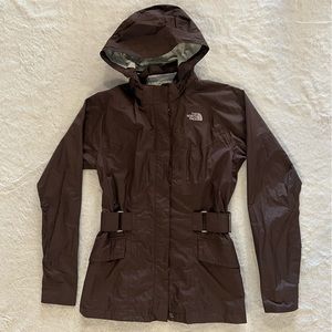 The North Face Rain Jacket Waterproof Brown , Women’s Size S